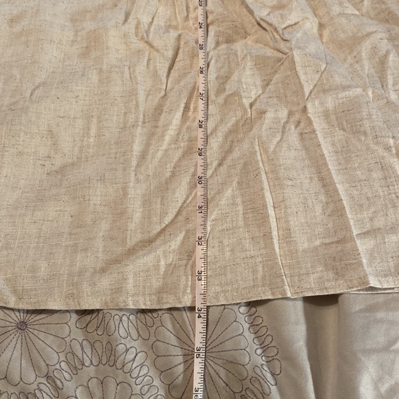 COPY - NWT UMGEE size medium Oatmeal Embroidered Linen-Blend Gathered A-Line Dr… - Picture 7 of 11